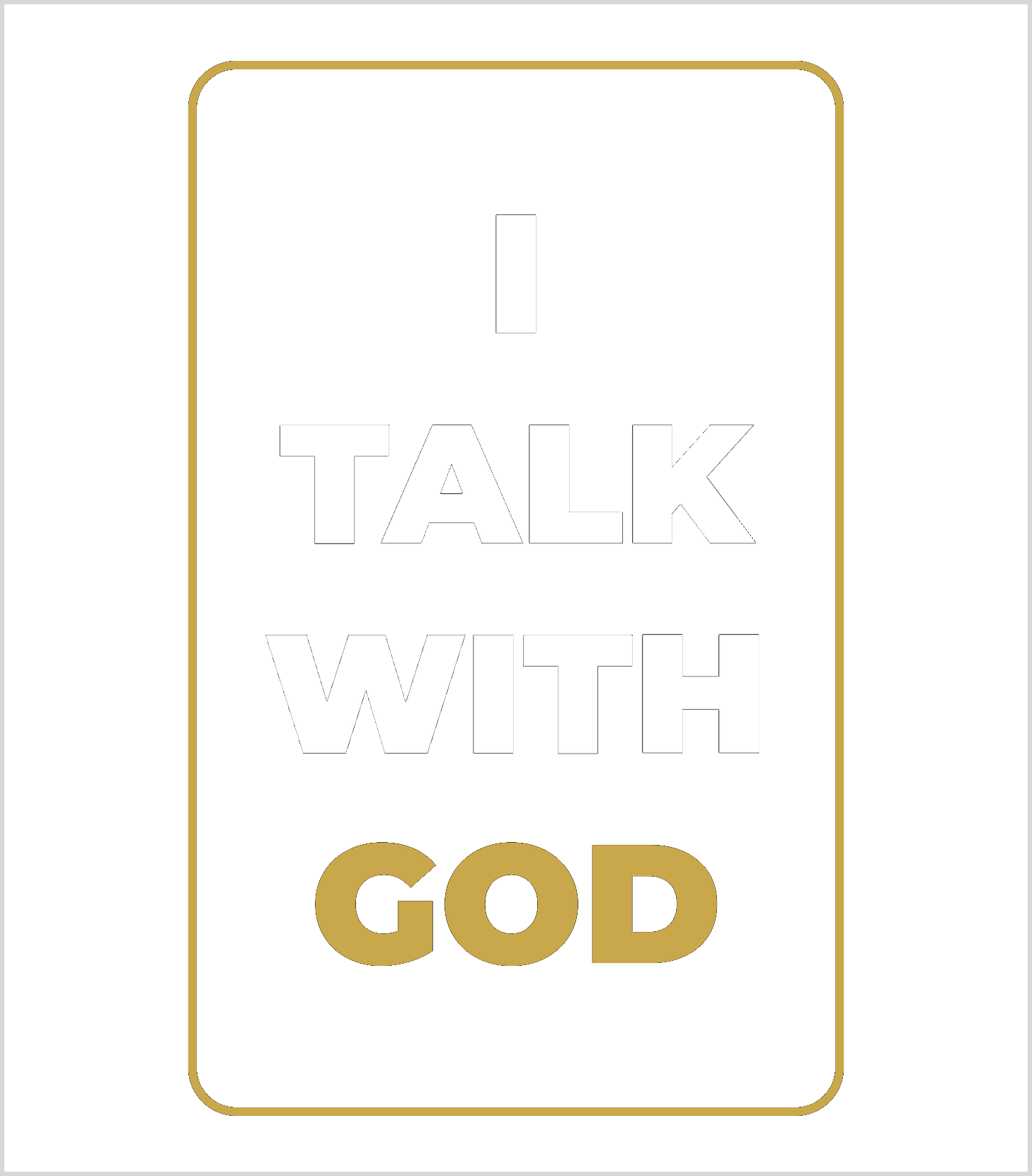 I Talk With God